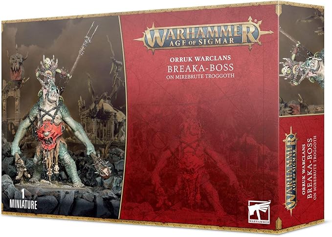Games Workshop - Age of Sigmar: Orruk Warclans: Breaka-Boss On Mirebrute Troggoth