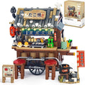HIGH GODO Japan Street Mini Building Set MOC Cute Takoyaki Shop Creative Japanese Architecture Set Collectible Gifts for Adults Teens 14+ NOT Compatible with Classic Bricks (951 Pieces)
