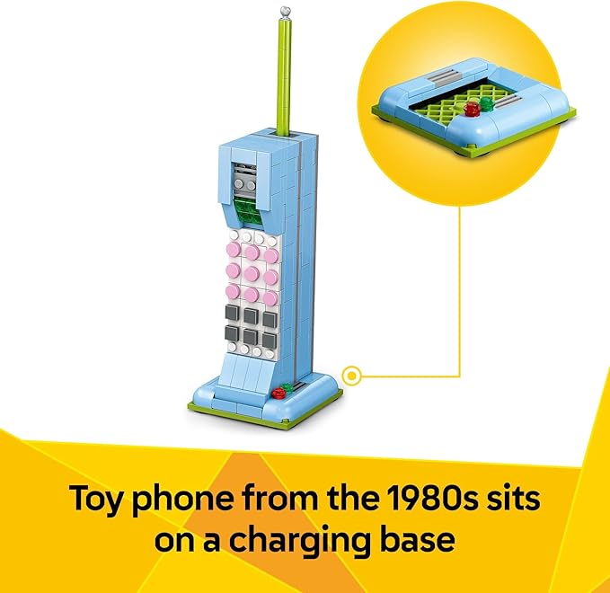 LEGO Creator 3 in 1 Retro Telephone Kids Toy - Home Decor for Bedroom or Kids Room - Building Toy and Learning Playset for Girls &amp Boys Ages 8+ - Gift Idea for Birthdays or Special Occasions - 31