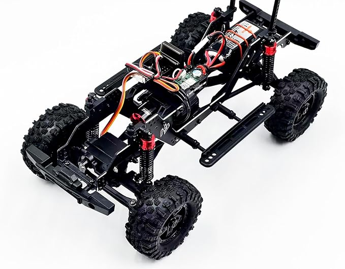 HOBBYPLUS CR-18P V3 Brushless Rushmore in -Hunter - Matte Sand - 1/18 Scale RC Truck Crawler with Off-Road RC Trucks Features Portal Axles &amp Metal Gears - RTR 2S/3S LiPo Compatible (1810419-V3)