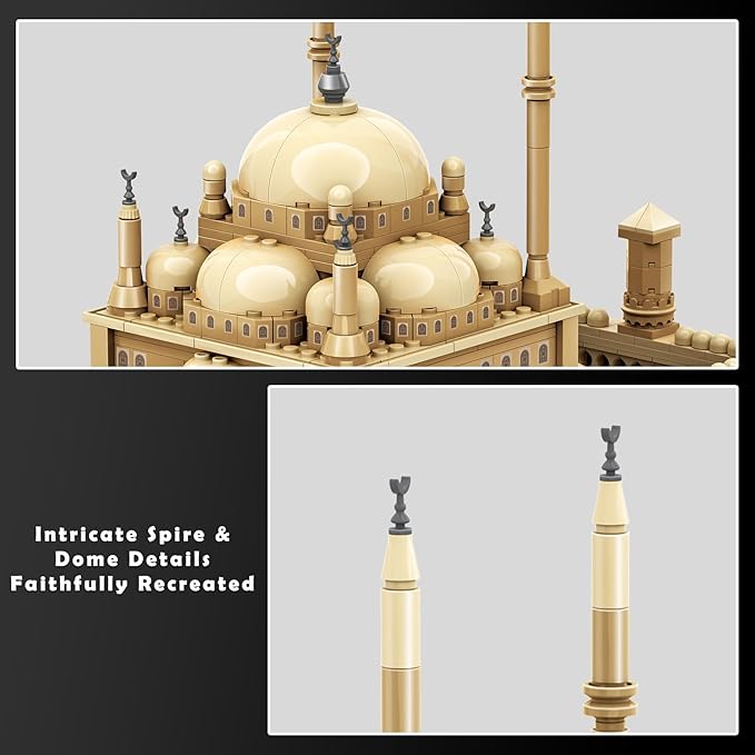 Mosque of Mohammed Ali Cairo Building Set Alabaster Mosque Architecture Model 620 Pcs Islamic Gift for Ramadan &amp Eid Egypt Landmark Collectible for Adults Home Office Decor