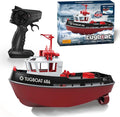 RC Boat 1/72 RC Tugboat for Pools and Lakes 2.4Ghz High-Speed Remote Control Boat with LED Lights and Low Battery Alarm for Teen and Adults
