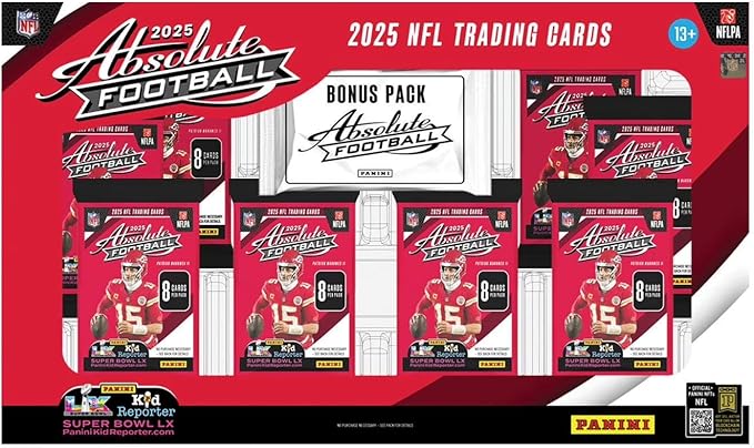 2025 Panini Absolute Football Trading Card Flagship Box (1 Absolute Jumbos Memorabilia Card Per Box)