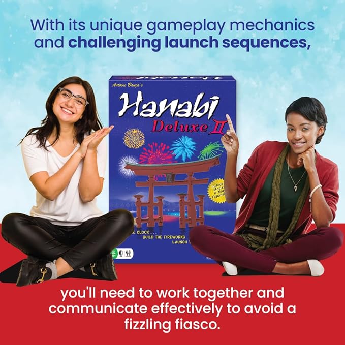 R&ampR Games Hanabi Deluxe II Strategy Game