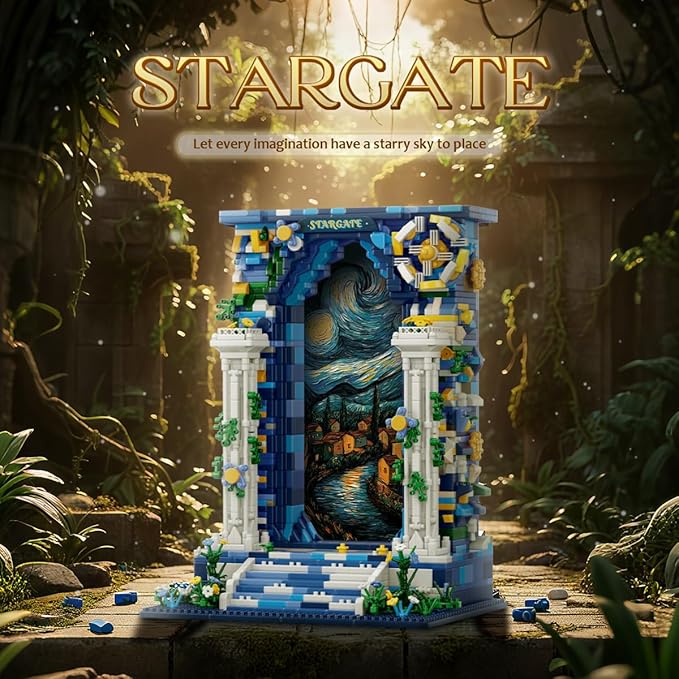 DAHONPA Micro Mini Illusion Starry Sky Gate Building Block Set Intelligence and Stress Relief Brick Toy 1745 Pieces Gifts for Kids and Adults