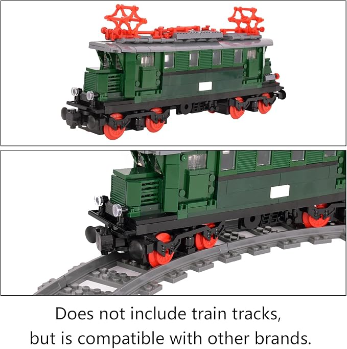 Train Carriage Building Block Kit – Classic Rail Car Model for MOC Train Sets Compatible with All Major Brick Brands Creative Add-On for Custom Railway Builds