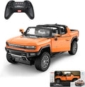 1/16 RC Raing Car for Hummer EV Remote Control Alloy Car with Crab Walking Model 4.8V 600mAh Vehicle Adult Collectible (1/16 Orange)