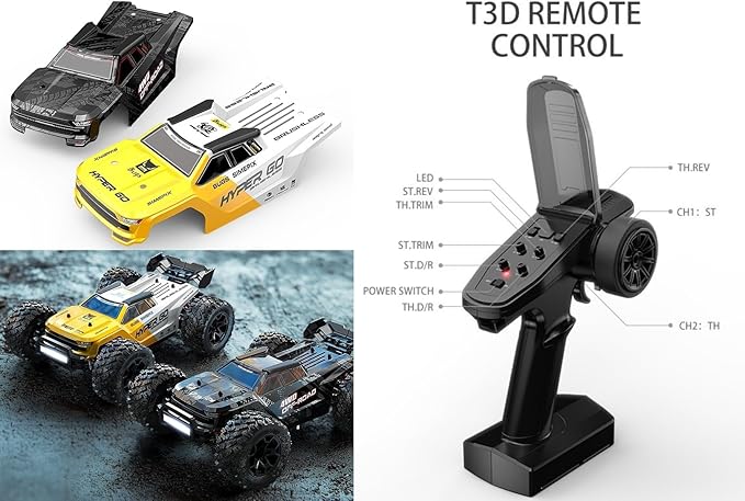 Mjx Hyper go 14207 Rc Truck 4x4 Rc Brushless Rc Truck Electric Powered RC Car Brushless Motor and Esc Rc Cars for Adults1/14 4wd High Speed Rc Cars Drift for Adults