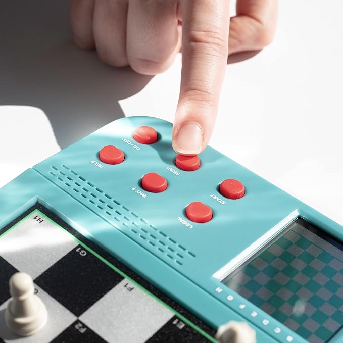 Electronic Chess Set for Kids &amp Adults- Grandmaster Game w Smart Computer Teaching Coach 100 Preset Lessons Beginner to Expert - 12 Modes 30 Skill Levels Why? Button + 8 Bonus Games Inc Checke
