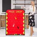 Blosssound 41.3 x 29.5 Extra Large Prize Drop Board Game Family Foldable Wood Disk Drop Game with 24 Colored Wooden Discs for Party Show Carnival Activity(Casino Style)