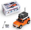 WLtoys Mini RC Car 1:64 Scale FPV RC Drift Car with 720P HD Camera WiFi App Control with Gyro First Person Perspective Mini Racing Toys for Teens and Adults(Orange)