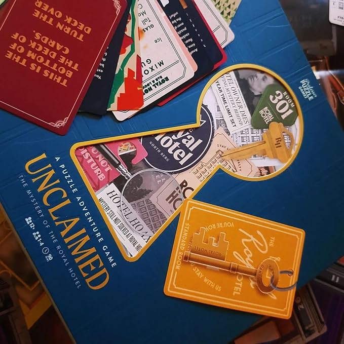 Professor Puzzle: Unclaimed: The Mystery of The Royal Hotel - A Puzzle Adventure Game Fast-Paced Treasure-Hunt Investigation Ages 12+ 1-4 Players