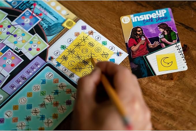 Inside Up Games Draft &amp Write Records | Music Board Game Card Drafting | Draft Your Band Tour The World Top The Charts | for 1 to 6 Players | for Ages 10 and Up | 30-40 Minute Playtime