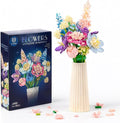 Flower Building Set 880 PCS Building Sets for Adults Botanical Flower Kit Building Block Set Flower Bouquet DIY Gift No Vase Included