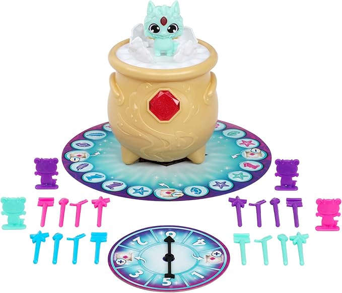 Moose Toys Magic Mixies Potion Game Place The Magic Ingredients Into The Cauldron and Make The Mixie Pop Up to Win