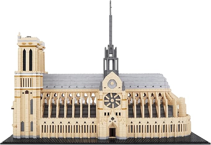 Building Blocks Architecture Notre Dame de Paris Model Micro Mini Blocks Creative Building Blocks Set 7380 PCS