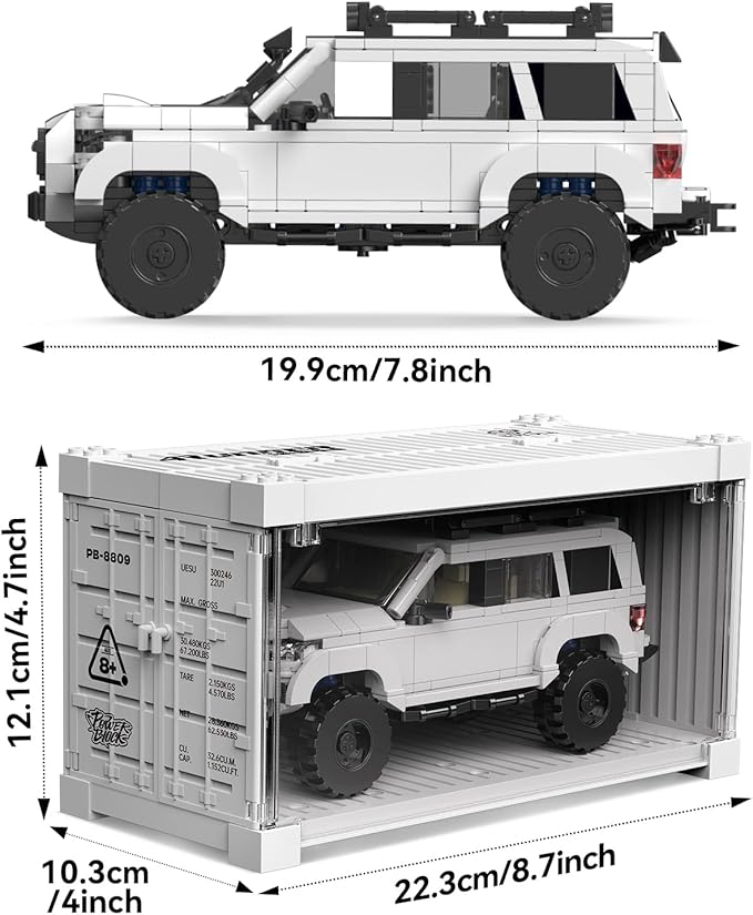 Toyota 4Runner SR5PRO Car Building with Collectible Display Container TOYOTA Officially Licensed SUV Compatible with Speed Champion Building Toys for Adults and Kids Boys Ages 8-16(540PCS)