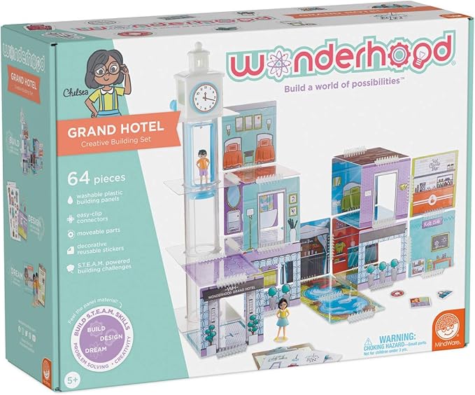 MindWare WONDERHOOD Grand Hotel 64 Piece Set (Model: WH)
