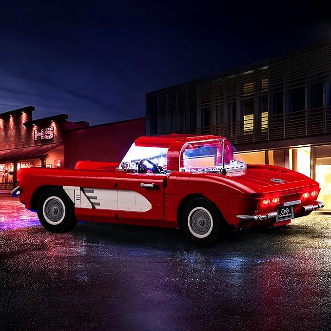 Upgraded Led Light Kit for Lego Icons Corvette Building Set Compatible with Lego 10321 (Model Not Included)