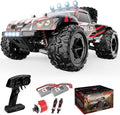 Remote Control Car1/18 Scale RC Cars for Adults &amp Kids - IPX4 Waterproof 40KM/H 4X4 Off Road Truck 2.4GHz Remote Control 4WD All Terrain Vehicle with 2 Batteries (Red)