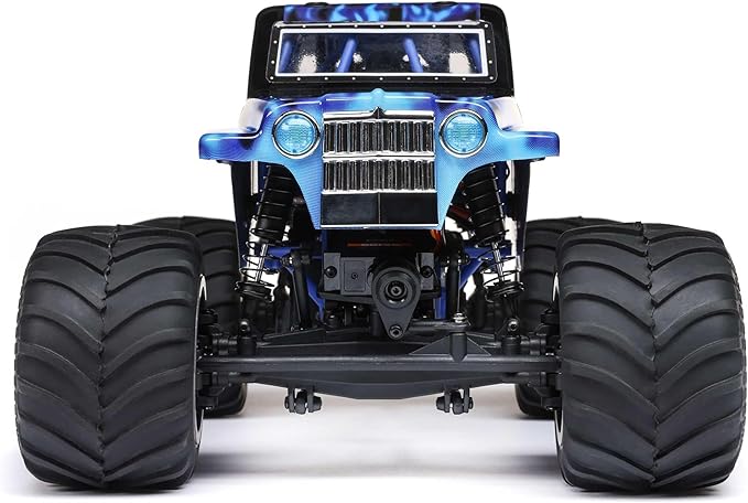 Losi 1/18 Mini LMT Son Uva Digger 2S 4X4 RTR Brushed Monster Truck Battery &amp Charger Included Blue LOS01026T2