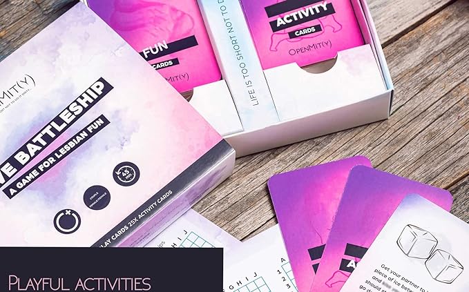 OpenMity Love Battleship – Fun &amp Playful Game for Lesbian Couples – Cute Game for Date Night Ideas