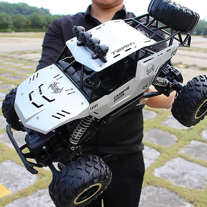 Remote Control Car 1:12 Off Road Truck Metal Shell LED Headlights Offroad Monster RC Truck RC Cars Toys for Boys 4-7 8-12 Year Old Kids Gifts for Kids