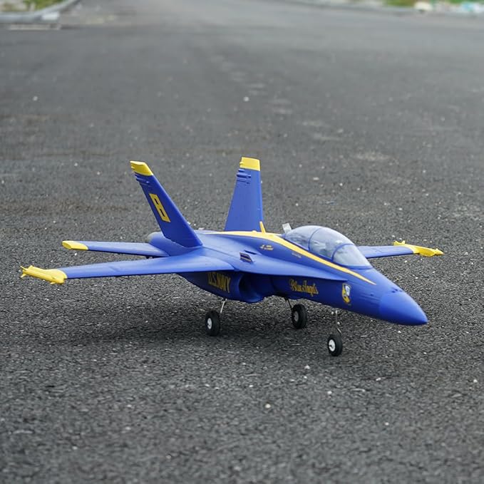 F-18 Hornet Twin 40mm EDF RC Airplane PNP (Transmitter Receiver or Battery not Included) (Blue)