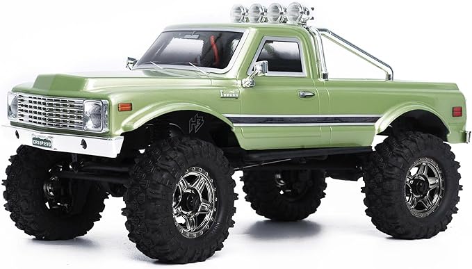 HOBBYPLUS CR18P EVO 2 Rock RC Crawler - 1/18 Scale Mini RC Crawler with Two-Speed Transmission All-Metal Gears Evolved EVO Platform Ready-to-Run Distinctive Styling Convoy Medium Olive Green