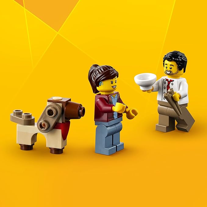 LEGO Creator 3 in 1 Downtown Noodle Shop House Transforms from Noodle Shop to Bike Shop to Arcade Modular Building Set Toy Gift for Kids 8 Years and Up 31131