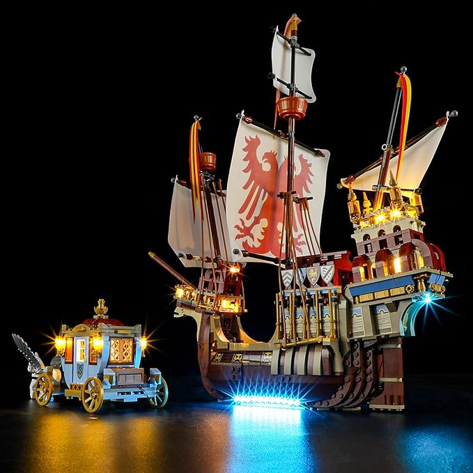 LED Light Kit for Lego 76440 Triwizard Tournament:The Arrival Set Compatible with Lego 76440 Building Blocks Model(Not Include Blocks Set)