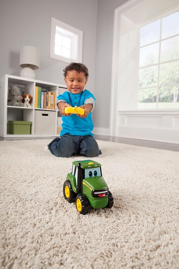 Tomy John Deere Remote Control Johnny Tractor Toy Green