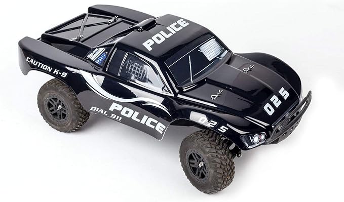 SummitLink Compatible Custom Body Police Style Replacement for 1/10 Scale RC Car or Truck (Truck not Included) SS-PO-02