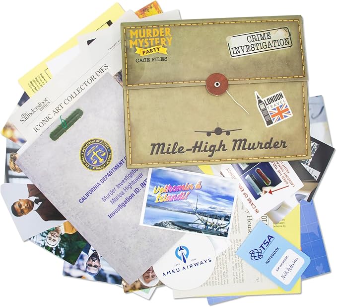 Murder Mystery Party Case Files: Mile High Murder for 1 or More Players Ages 14 and Up
