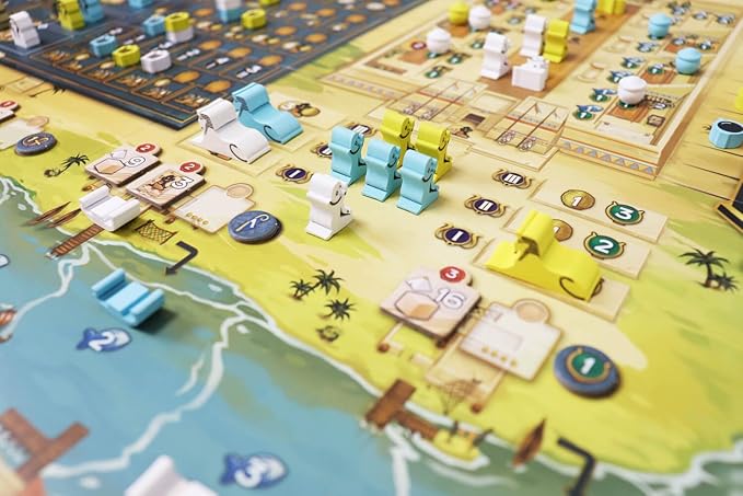 Men-Nefer Board Game - Journey Through Ancient Egypt! Worker Placement Strategy Game Fun Family Game for Teens &amp Adults Ages 14+ 1-4 Players 60-120 Minute Playtime