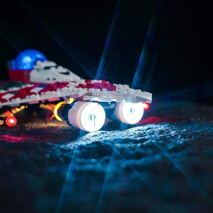 Upgraded Led Light Kit for Lego Star Wars Jedi Bob's Starfighter Building Set Compatible with Lego 75388 (Model Not Included)