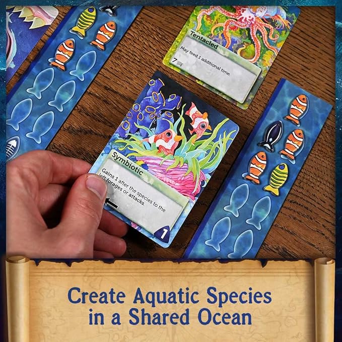 Northstar Game Studio Oceans Board Game - Beautiful Strategy Ecosystem Game | Families Teens &amp Adults - 2-4 Players Age 12+ 90 Mins