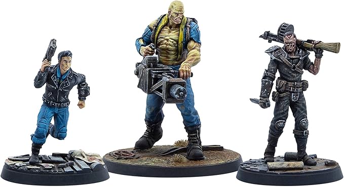 Modiphius Fallout Wasteland Warfare: Survivors: Capital Companions - 3 Miniatures 32mm Unpainted Resin Figures Capital Wave