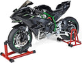 1/6 Scale H2R Alloy Diecast Motorcycle with Sound &amp Light Features High Gloss Spray Finish Rubber Tires Premium Collectible Gift (Black H2R)