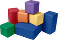 EarlyBuilder Foam Stacking Block Set Small Soft Play Assorted 7-Piece