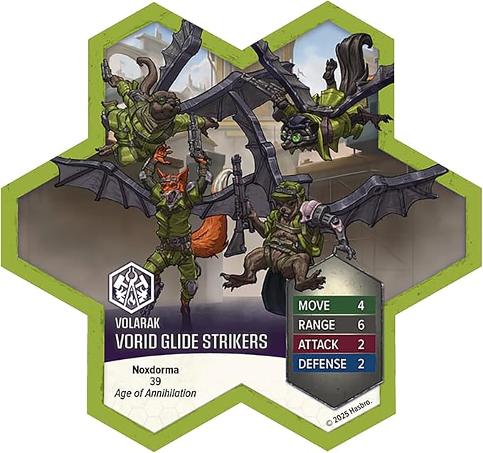 Renegade Game Studios Heroscape Age of Annihilation: Wing Commander Tuck Harrigan &amp Vorid Glidestrikers Army Expansion Board Game Miniatures