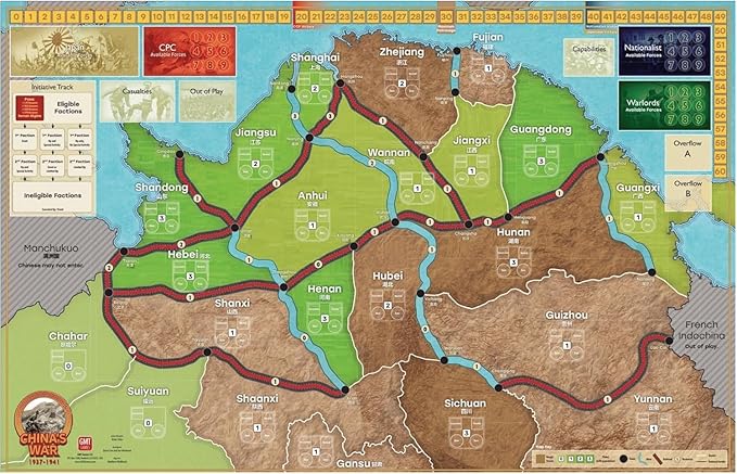 GMT Games China's War 1937-1941 Strategic Board Game for Adults Ages 18+