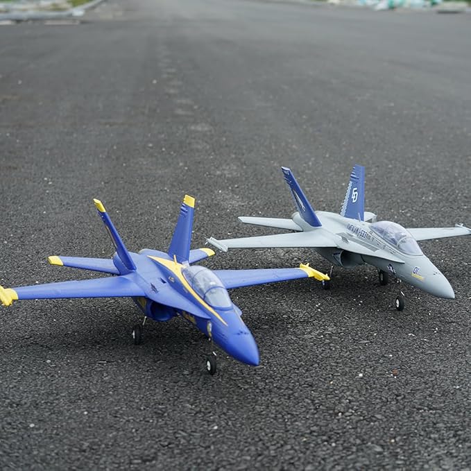 F-18 Hornet Twin 40mm EDF RC Airplane PNP (Transmitter Receiver or Battery not Included) (Blue)