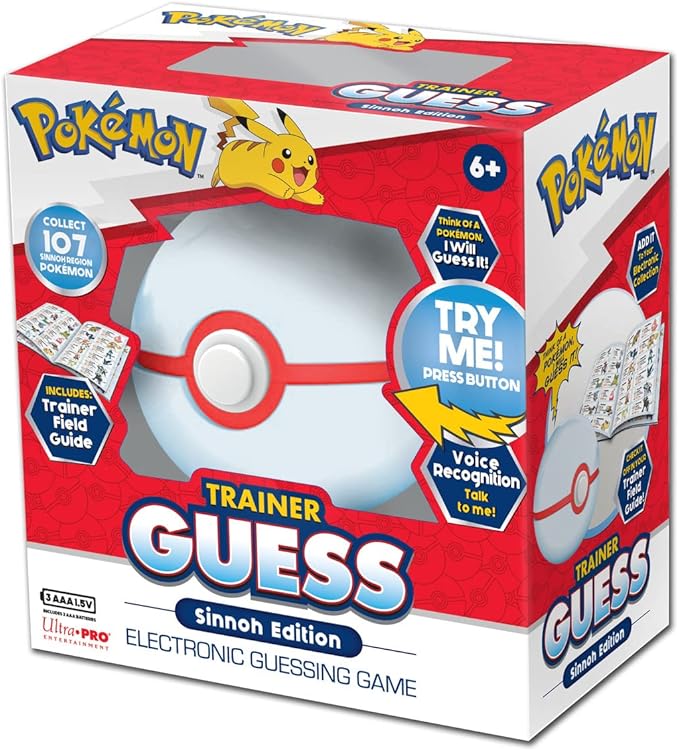 Ultra Pro Pokémon Trainer Guess Sinnoh Toy - Guess That Pokémon! Fun for Board Game &amp TCG Fans - Magic The Gathering Card Binder - Challenge Friends &amp Family!