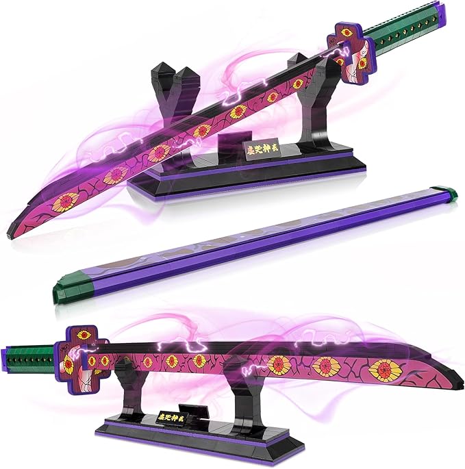 TOY PLAYER Demon Sword Toy Building Set Compatible with Lego with Scabbard and Stand Anime Sword Toy Building Set for Collecting and Gifting (789 Pcs)