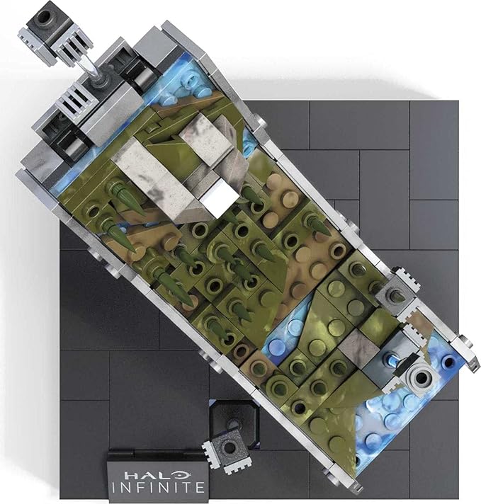 MEGA Halo Infinite Toy Building Set Forerunner Ring Installation with 301 Pieces and Accessories 5 Inches Tall for Collectors
