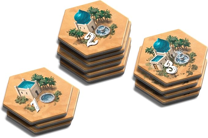 Allplay Through The Desert - Classic Strategy Board Game - Approachable Elegant Tactical - One of The Great Strategy Board Games for Adults - Also Great 2 Player Game