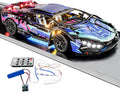 Sport Race Car Building Block Sets for Adults BoysRacing Supercar Toys Kits with LED Lights Collectible 1:14 MOC Model Construction Birthday Gifts for Teens Age 8-12 12-1614 14+(1314 PCS)