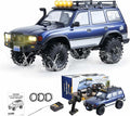 BEEZRC FMS 1/10 RC Crawler FCX10 Land Cruiser LC80 PRO RS Toyota LicensedUpgraded Motor 3541-KV2100 New Gearbox 4WD Off-Road RC Rock Truck 2.4GHz Hobby Grade Remote Control Car for Adults RS