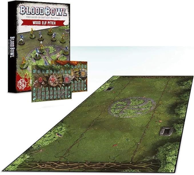 Games Workshop Blood Bowl: Wood Elves Pitch &amp Dugouts